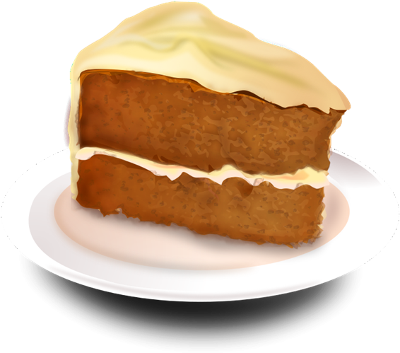 Slice Of Cake Clip Art Free Slice Of Cake Clip Art - Gingerbread (600x508)