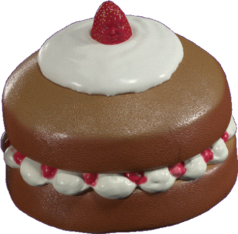 Japanese Sponge Cake Clipart - Cake Gif Transparent (500x500)
