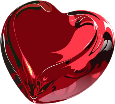 Hearts ‿✿⁀♡♥♡❤ - Shiny Heart (400x362)