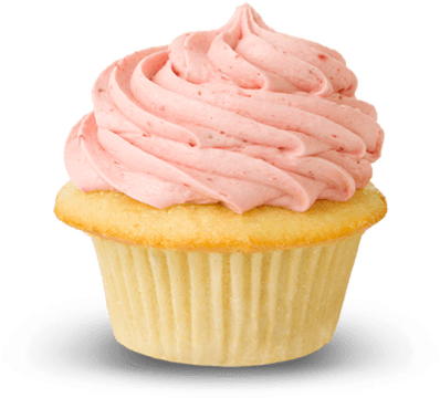 Beautiful Clipart Cake Slice- - White Cupcake Transparent Background (400x400)