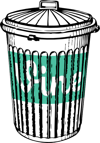 Why Delete Vine Videos - Trash Can Clip Art (414x592)