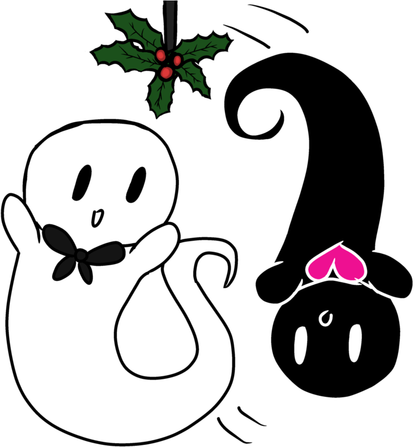 Notroo And June Under The Mistletoe By Notroo-june - Notroo And June Under The Mistletoe By Notroo-june (894x894)