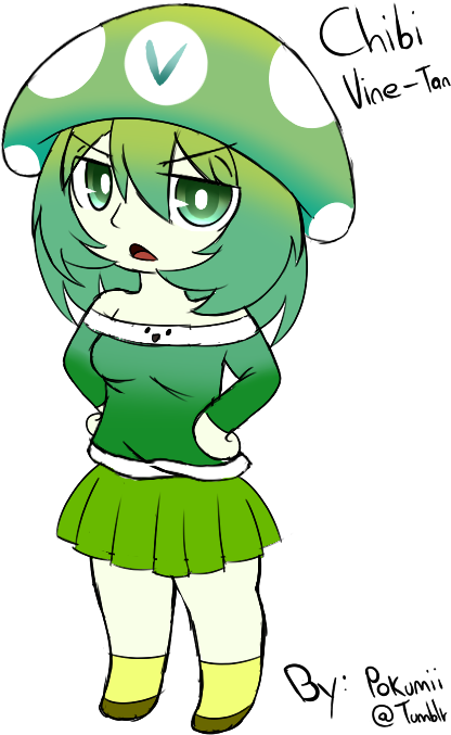 Vine-tan By Pokumii - Cartoon (430x719)