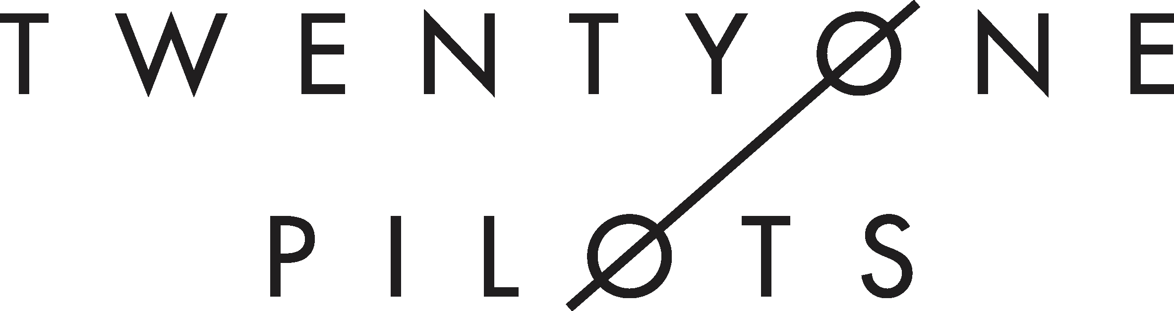 #текст #twenty One Pilots - Twenty One Pilots Title (2368x628)