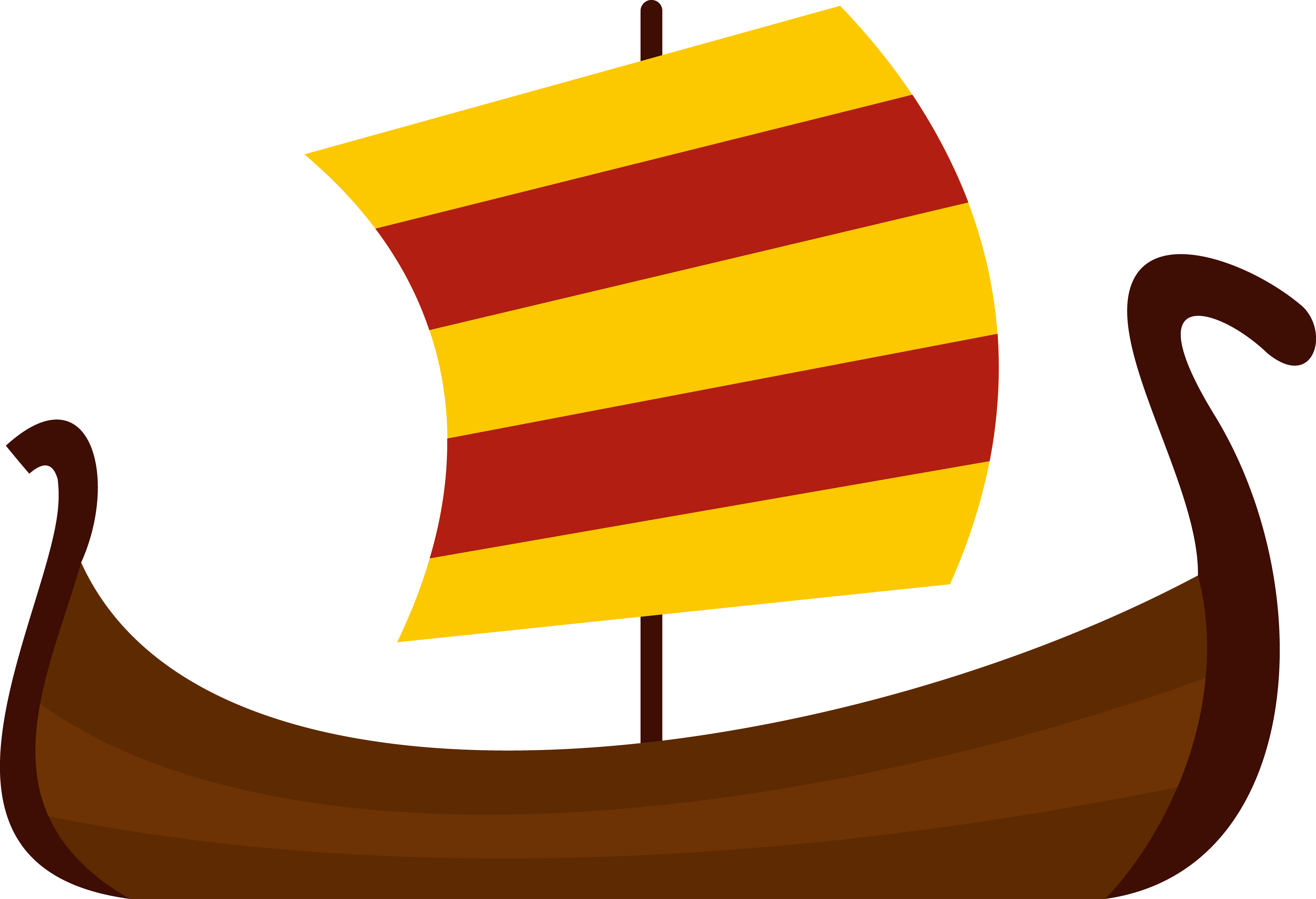 Boat Photography Illustration - Free Viking Ship Cartoon (3883x2654)