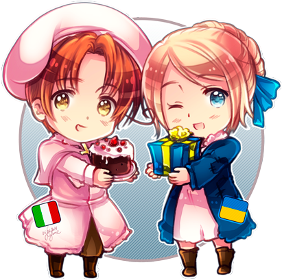 For You By Kagome-inuyashkina On Deviantart - Hetalia Ukraine X Italy (440x438)