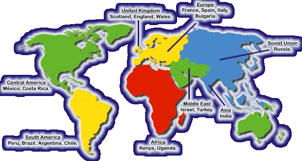 Recocnicion De Cursos - World Map Continents (614x327)