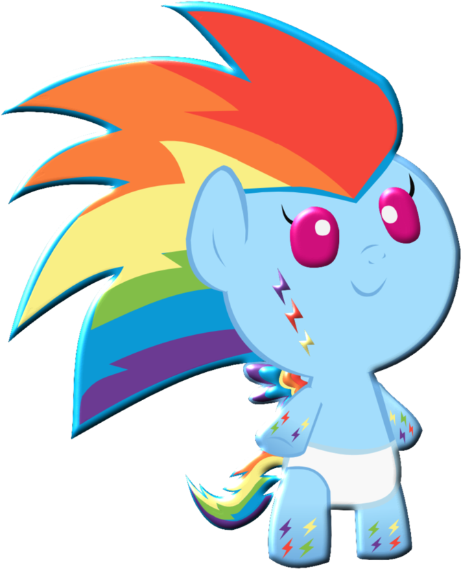 Cute Shiny Rainbow Power Dashie Foal2 By Megarainbowdash2000 - My Little Pony Baby Rainbow Dash With Powers (806x992)