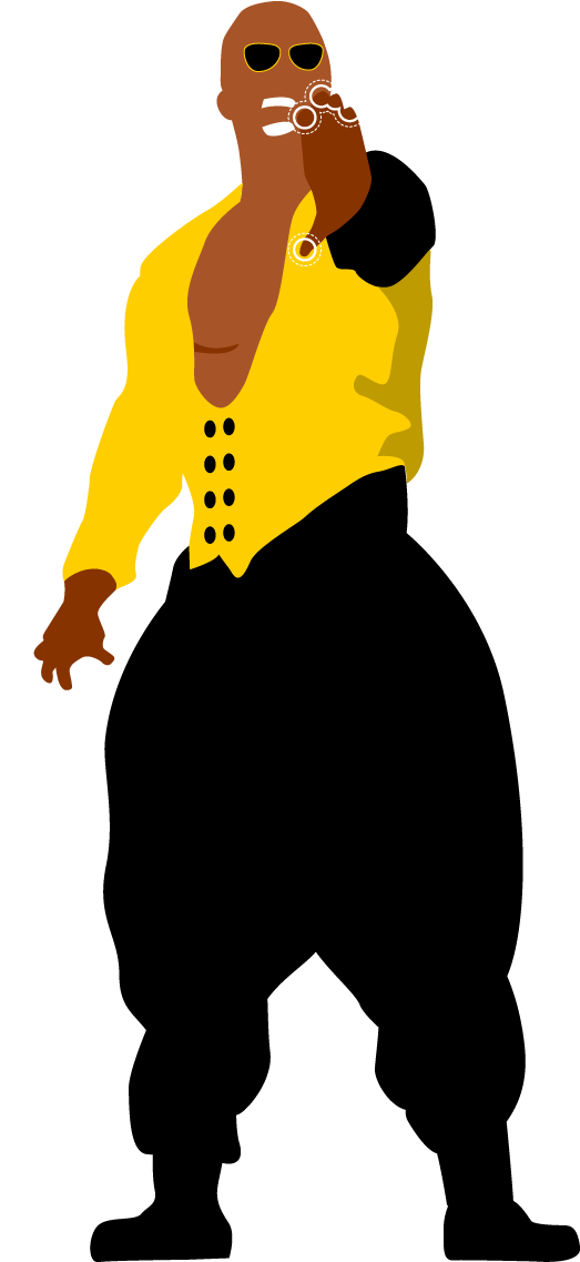 An Illustration Of Parachute Pants - Can T Touch This Png (550x1136)