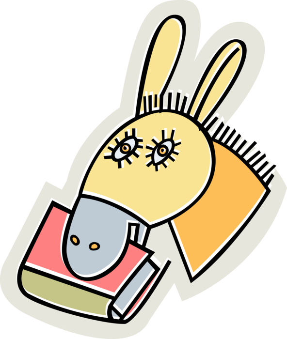 Vector Illustration Of Donkey Ass Jackass With Book - Vector Illustration Of Donkey Ass Jackass With Book (592x700)