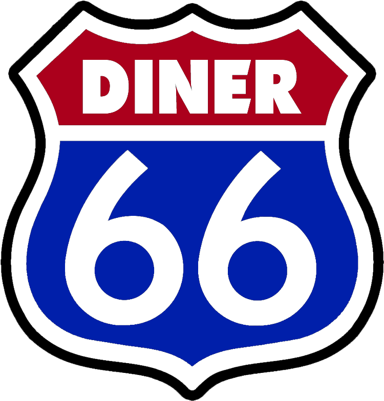 Diner - Biker Accessories Route 66 Blue Mirror Lighter - Blue (758x808)