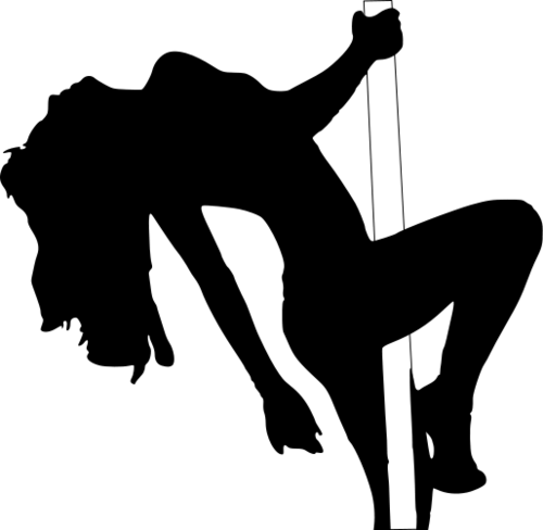 Amber Nonotreally - Pole Dancer Silhouette (696x681)