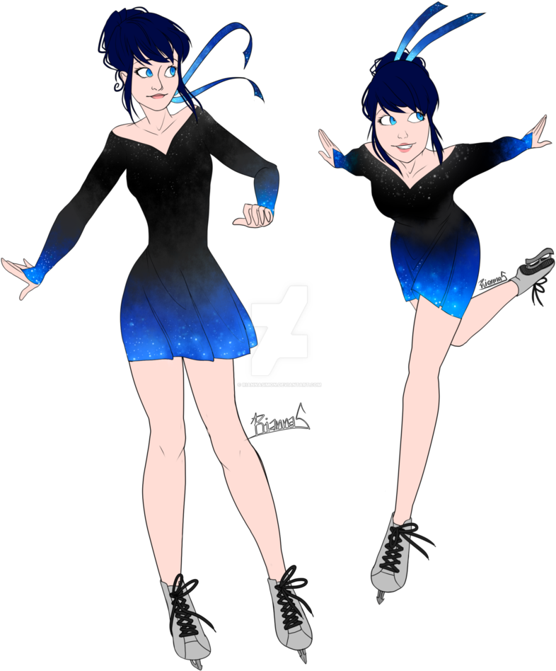 Miraculous Ladybug - Miraculous Ladybug Ice Skating (812x985)