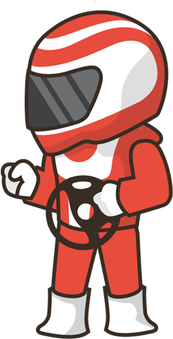 Pin Go Kart Clip Art - Cartoon (352x507)