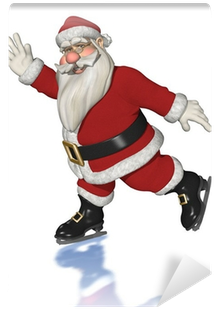 Santa Claus Ice Skating - Photography (400x400)