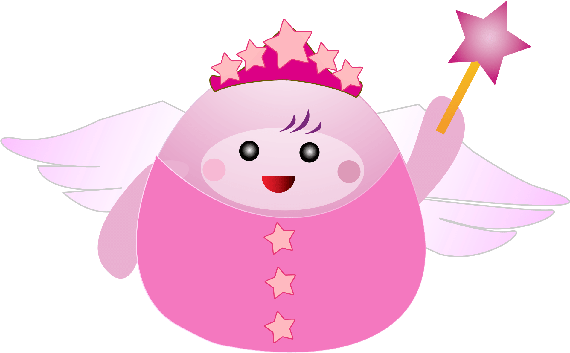 Pink Fairies Cartoon Clip Art - Pink Fairy Armadillo (2400x1613)