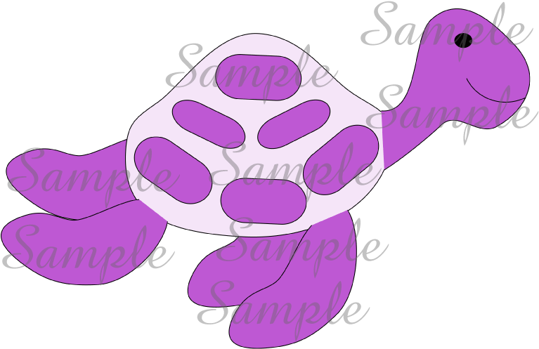 Clip Art Purple Turtle - Turtle (800x800)