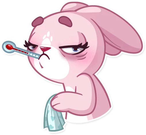 Sticker Telegram Clip Art - Стикеры Зайчик (512x512)