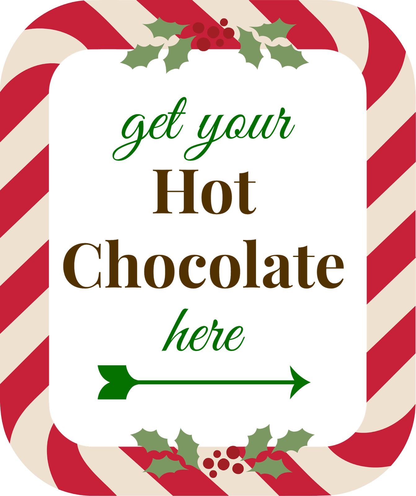Baby, It's Cold Outside It's Been Sunny And Blue Skies - Hot Chocolate Bar Printable Sign (1342x1600)