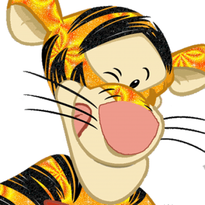 Curl Clipart Elaborate - Tigger Is Painting (400x400)