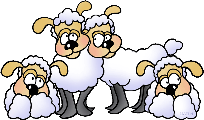 Herd Clipart Rh Worldartsme Com Fern Clip Art Fern - Flock Of Sheep Clipart (729x441)