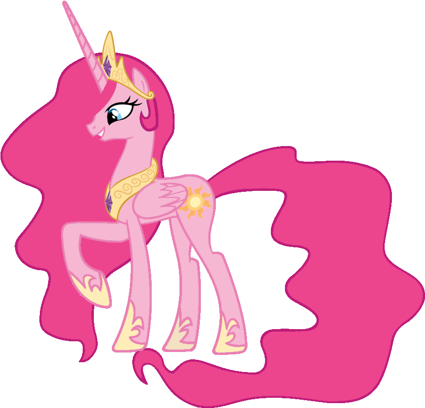 Blah23z, Fusion, Pinkiecorn, Pinkie Pie, Pony, Princess - Mlp Alicorn Celestia (900x855)