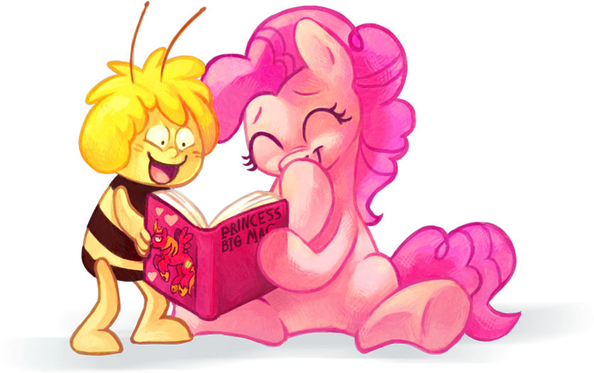Princess Big Mac Pinkie Pie Maya The Bee Pink Cartoon - Maya The Bee Mlp (867x556)