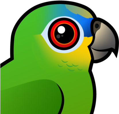 South America Clipart Tropical Bird - Orange-winged Amazon (440x440)