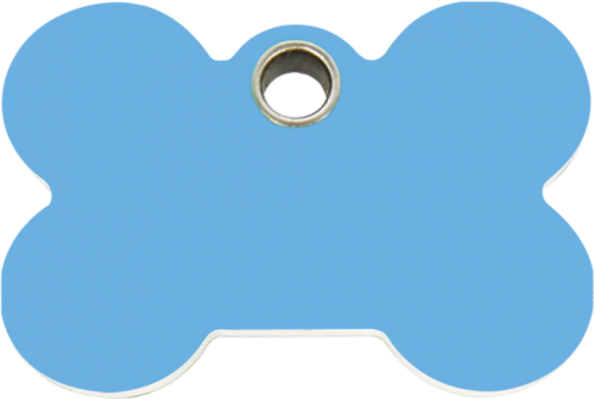Light Blue Bone Plastic Pet Tag - Plastic (1200x1200)
