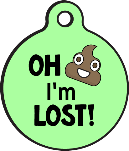 Tag Color - Required - Oh Shit I M Lost Dog Tag (412x480)