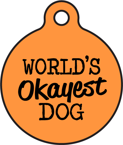 World's Okayest Dog - Beach (408x478)