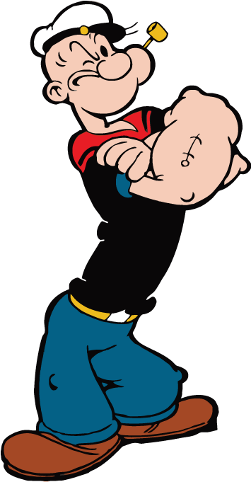 Popeye Vector Image Popeye And Olive - Popeye Cardboard Stand-up (1020x680)