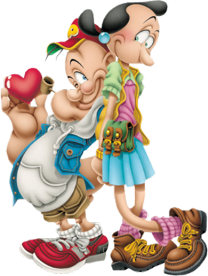 Popeye And Olive Oyl Pictures Images Amp Photos Photobucket - Frases De Bom Fim De Semana Para Amigos (302x400)
