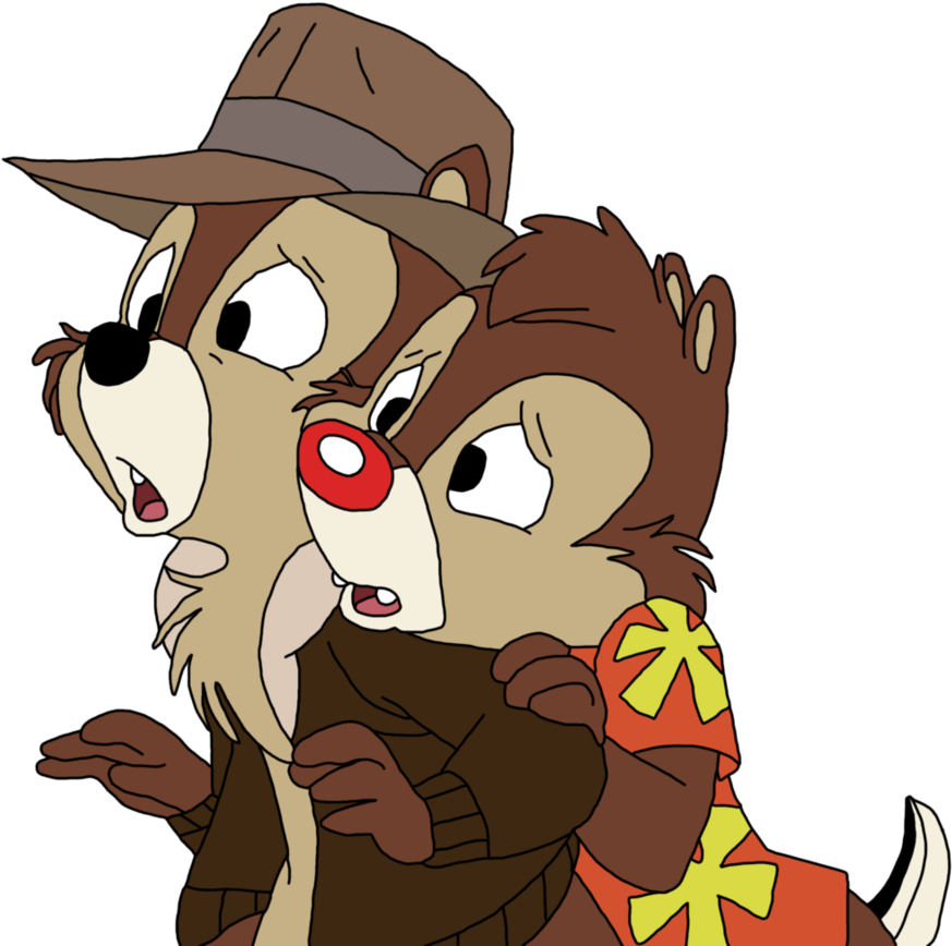 Chip N Dale By Plastewolf - Chip And Dale Png (913x875)