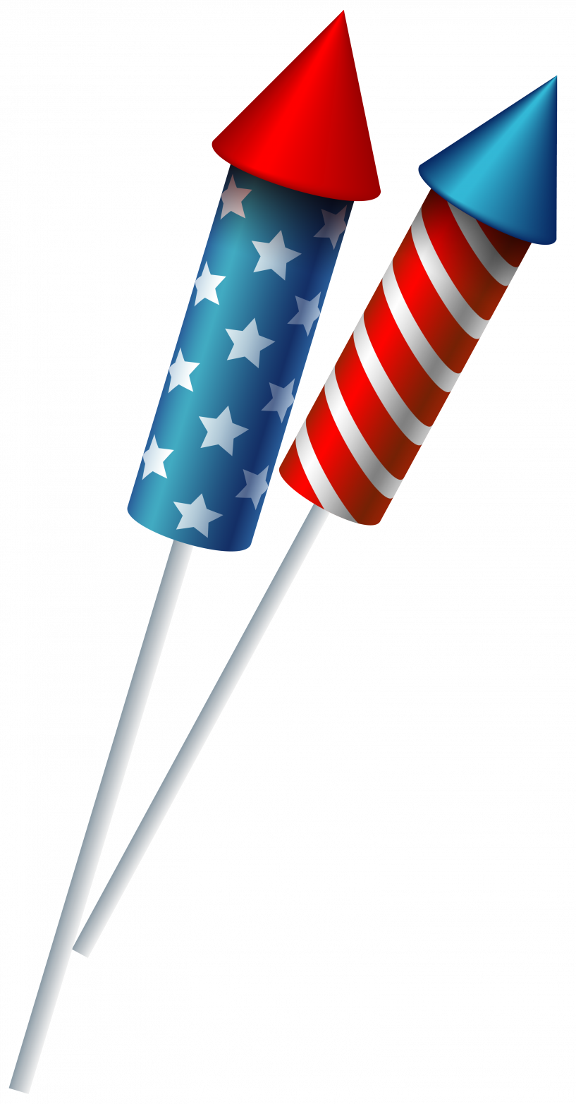 4th Of July Fireworks Clipart (817x1565)