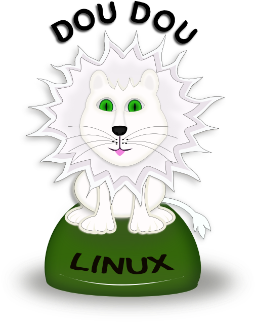 Geek Dou Dou Linux Logo Contest Doudouwhite 555px - Cartoon (555x682)