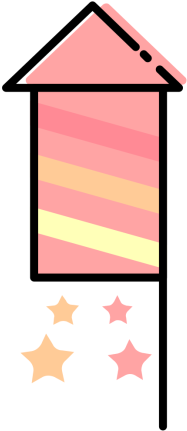 Firework, Fireworks, Diwali, Rocket Icon - Outhouse (512x512)