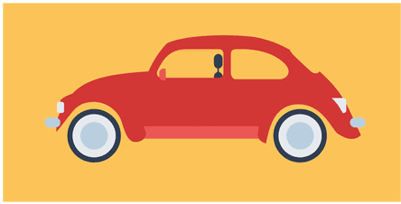 Red Beetle Vintage Car Transparent Png - Logo Vintage Carro Png (512x512)