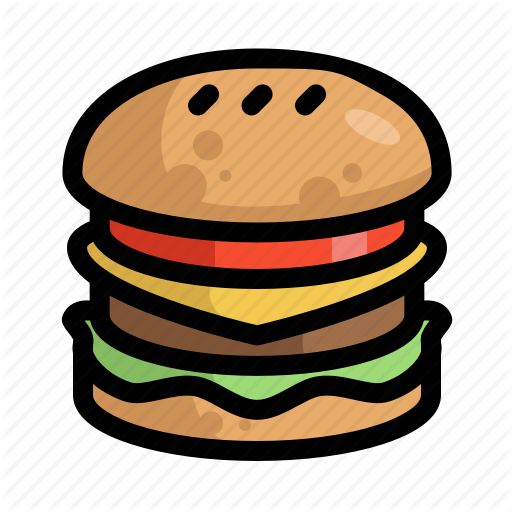 Fast Food Sandwich Menu Restaurant Lunch Stock Vector - Fast Food (512x512)