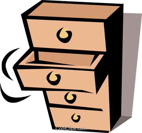 Chest Of Drawers Royalty Free Vector Clip Art Illustration - Drawer Clipart (480x448)