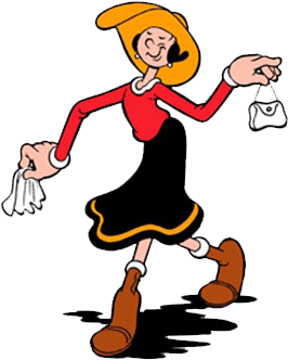 Despedidas De Soltero Benalmadena En Barco - Popeye And Olive Vector (352x367)