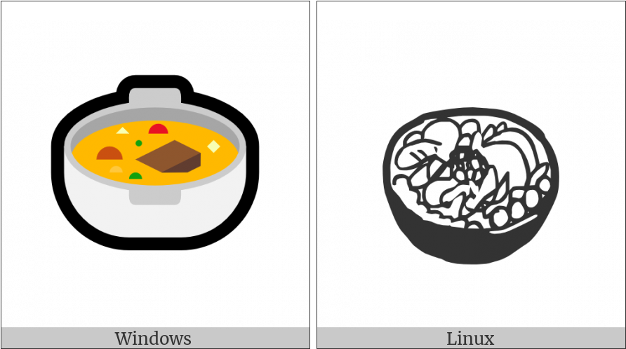 Pot Of Food On Various Operating Systems - Illustration (900x506)