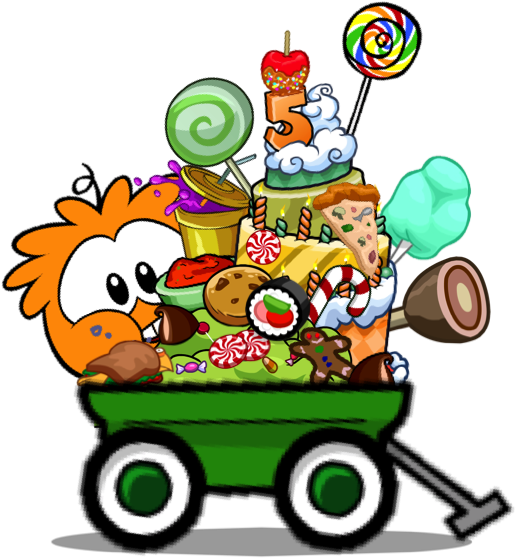 Food Cart - Club Penguin (616x694)