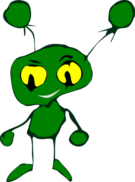 Picture Of A Cartoon Alien 22, Buy Clip Art - Little Green Creatures (532x720)