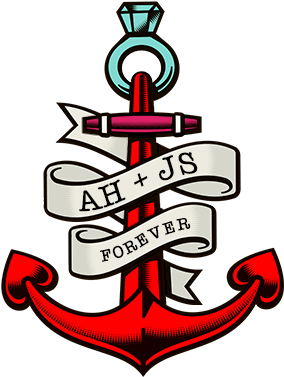 Fragrance Box Lock Rose Skull Hearts Anchor - Anchor (500x500)