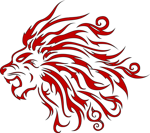 Lion Tattoo Free Png Image - Design T Shirt Sport (500x445)