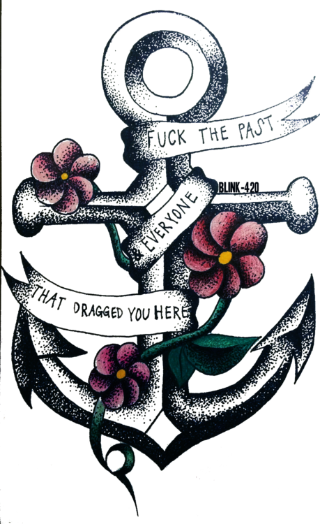Anchor Tattoos Png Transparent Images - Transparency (459x750)