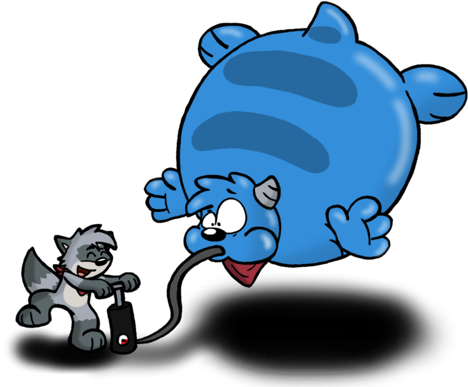 Paws' Inflation By Cartcoon - Drawing (999x800)