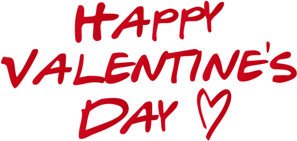 Happy Valentine's Day Png Clip Art Image - Happy Valentines Day Clipart (600x288)