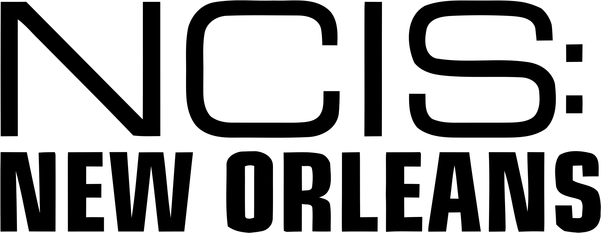File Ncis New Orleans Logo Svg Wikimedia Commons Naval - Ncis New Orleans Logo (2000x782)